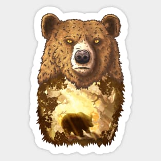 Brown Bear Sticker